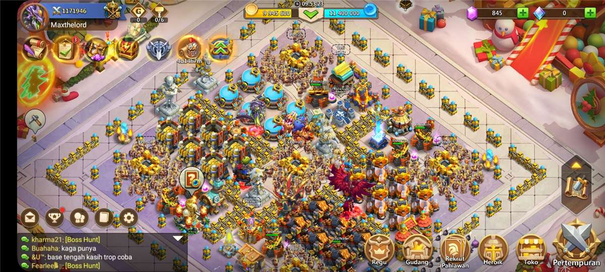 Penjualan akun permainan Castle Clash